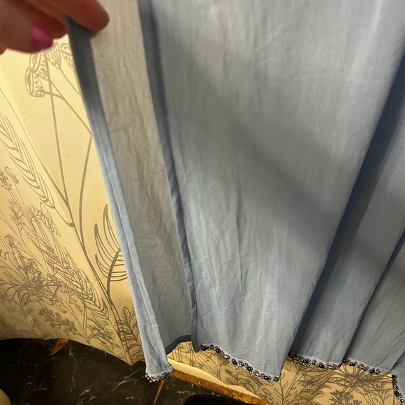 New‎ INC International Concepts Beach Light Blue Beach Dress with beaded accents - Picture 11 of 12